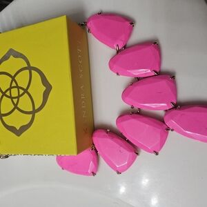 Kendra Scott Neon Pink Harlow Necklace